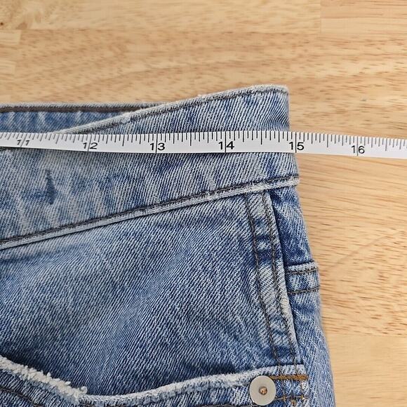 Madewell High Rise Bootcut Jeans Size 28 Lightwash Minimal Distressed - Picture 6 of 12